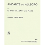 Andante And Allegro for Bass Clarinet