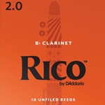 D'Addario Rico Bb Clarinet Reeds 10-Pack