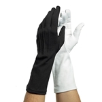 Dinkles Black Nylon Long Wristed Gloves