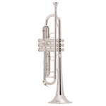 King 2055 Silver Flair Bb Trumpet w/1st Valve Thumb Saddle