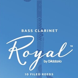 D'Addario Rico Royal Bass Clarinet Reeds 10-Pack