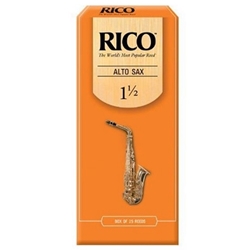 D'Addario Rico Alto Sax Reeds 25-Pack